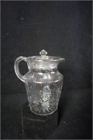 Small Glass Pitcher with Cherries