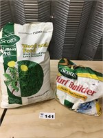 2 BAGS —SCOTTS WEED & FEED, SCOTTS TURF BUILDER