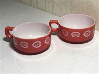 Pair of Vintage Cincinnati Reds Soup Bowls