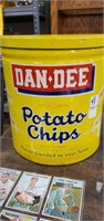 Dan Dee potato chip tin