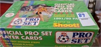 Official pro set player cards soccer 1991/92