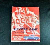 1952 NHL ALL-STAR GAME PROGRAM Detroit Olympia