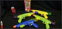 Markers and water guns