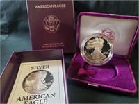 1991 American eagle 1oz proof silver bullion coin