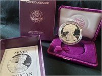 1993 American eagle 1oz proof silver bullion coin
