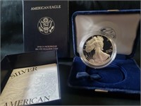1995 American eagle 1oz proof silver bullion coin