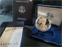 1999 American eagle 1oz proof silver bullion coin