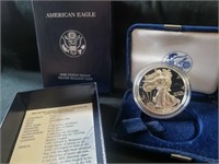 2000 American eagle 1oz proof silver bullion coin