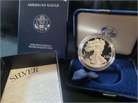 2001 American eagle 1oz proof silver bullion coin
