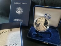 2002 American eagle 1oz proof silver bullion coin