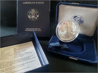 2006 American eagle 1oz proof silver bullion coin