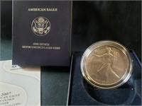 2007 American eagle 1oz silver uncirculated coin