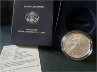 2007 American eagle 1oz silver uncirculated coin