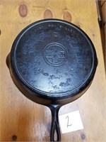 Griswold 719 #12 Cast Iron Skillet with Heat Ring