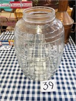 Glass Pickle Jar - Cracked