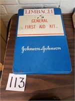 Vintage Johnson & Johnson First Aid Kit - Full