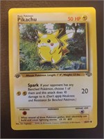 pokemon card 1st edition pikachu jungle LP