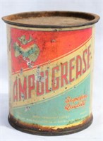Grease can - Ampolgrease.  map of Aust  tm