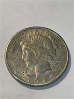1925 Better Date Peace Silver Dollar
