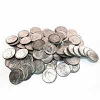 (50) Kennedy Half Dollars 1964-90% Silver