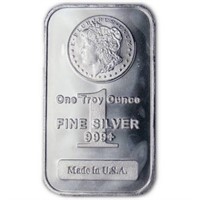 1 oz. Morgan Design Silver Bar -.999 Pure
