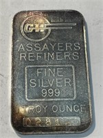 GW Assayers 1 oz Silver Bar