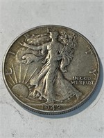 1942 XF AU Grade Walking Liberty Half Dollar