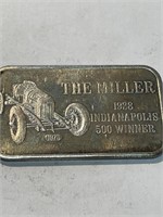 The Miller 1 oz Silver Design Car Bar