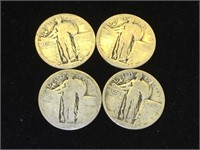 Silver Standing Liberty Quarters - various dates