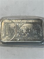 1 oz World trade and Commerce Silver Bar