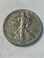 1941 AU Grade Walking Liberty Half Dolar