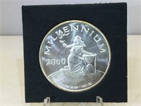 1ozt. .999 Fine Silver - 2000 Liberia $20 Coin i
