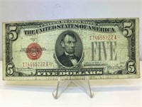 1928-F $5 Red Seal Note