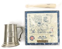 Emil Verban Plaque & 1973 All-Star Game Mini-Bat