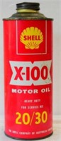 Oil Can - Shell X100 Motor Oil 20/30