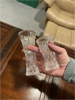 Two small Crystal vases