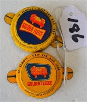 2 unused Seal caps Golden Fleece