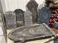 Styrofoam Halloween tombstones