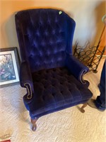 Blue High Back Chair