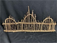 Twig decorative fence. 25 inches long 12 inches