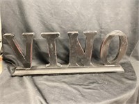 Wooden Vino sign. 24 inches long 9 inches tall