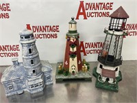 Lot of three lighthouses