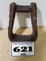 old saddle stirrup