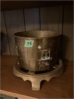 Copper Lantern (Oriental); on Brass Stand