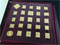 Gold on Silver Proof Stamps (650grams of silver)