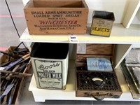 Winchester Ammo Box, Coors Milk Can