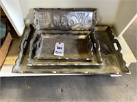 4 Engraved Aluminum Trays