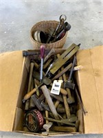 Large Box of Assorted Hammers