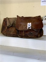 2 Leather US Mail Bags