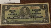 1937 BANK OF CANADA $1.00 NOTE N/N1033074